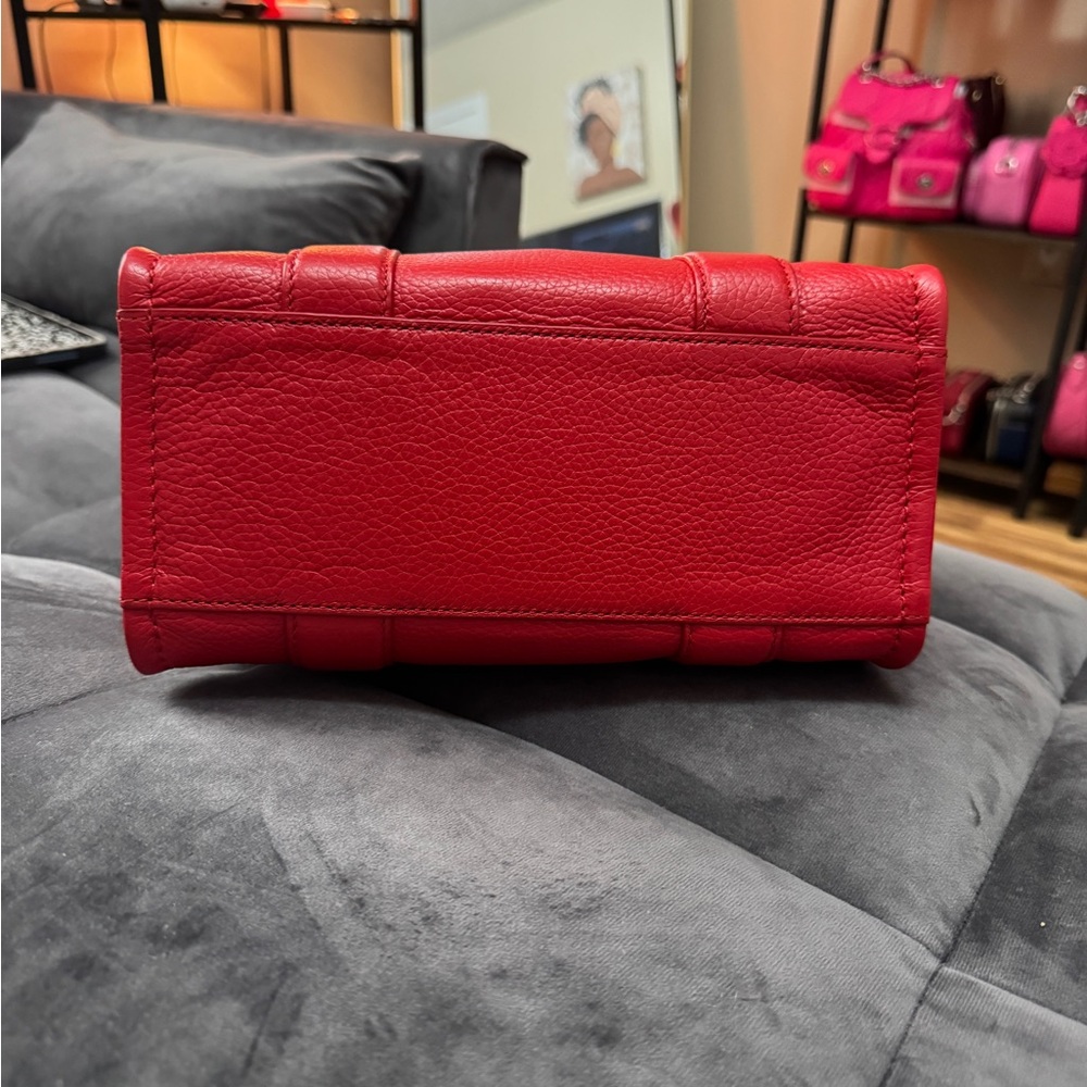 Marc Jacobs Red 'The Tote Bag' Leather Mini Tote - Picture 5 of 9